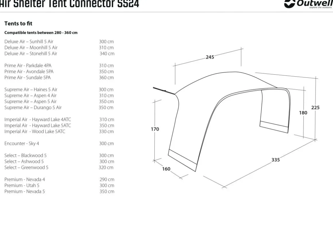 Air Shelter Tent Connector