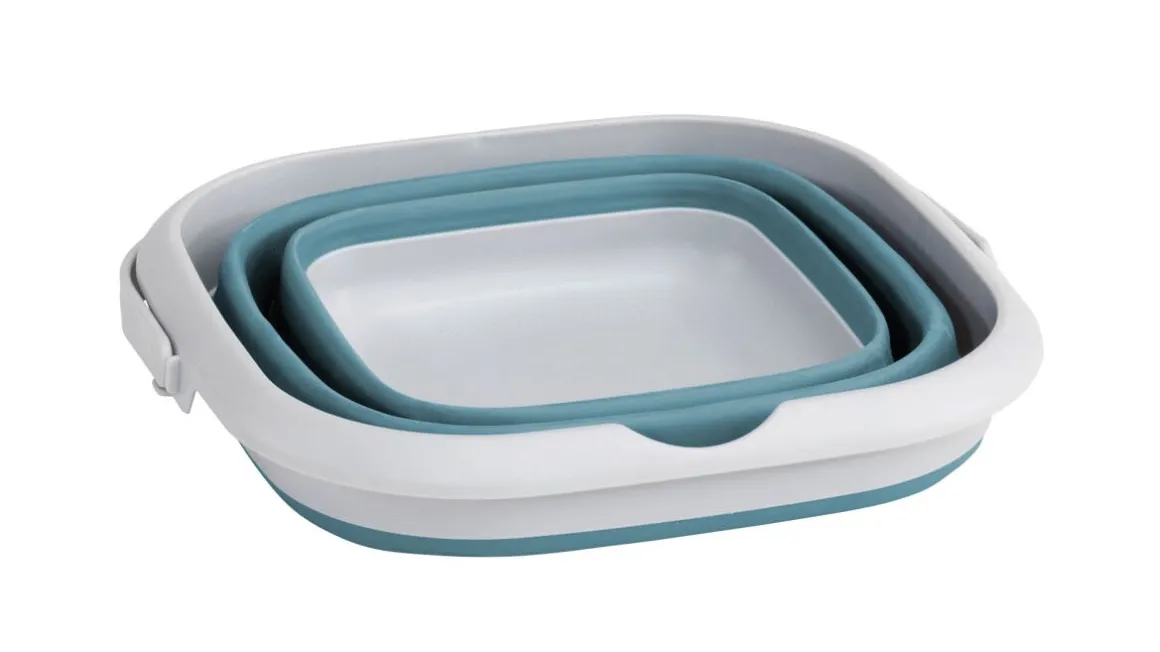 Collaps Bucket Square med låg Classic Blue